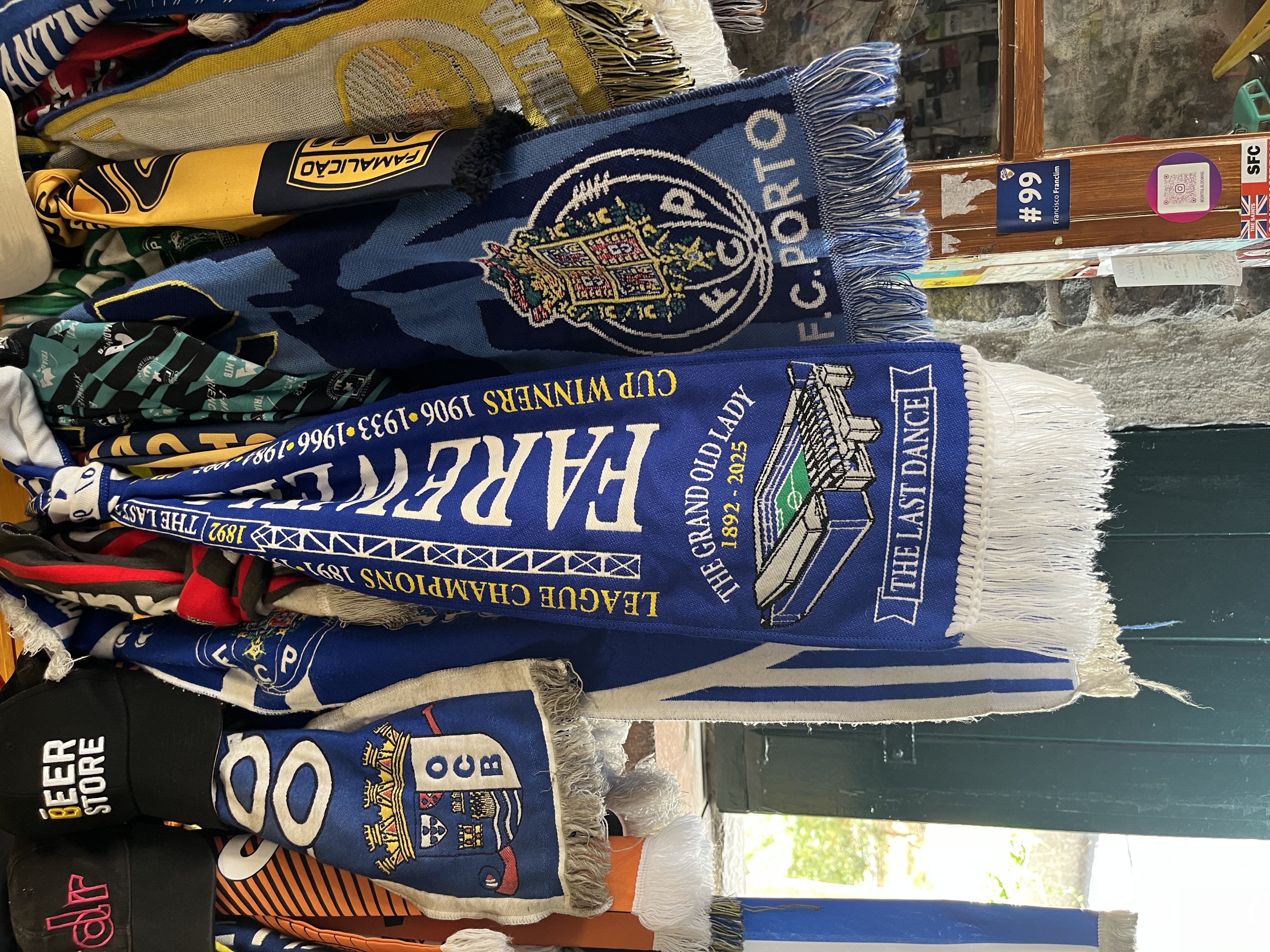 Just added a blues scarf to cracking footie bar Taberna Da Poncha on Madeira! COYB!